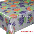 embossing golden film pvc table cloth